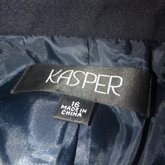 Kasper black career pant suit size 16 - Picture 2 of 4